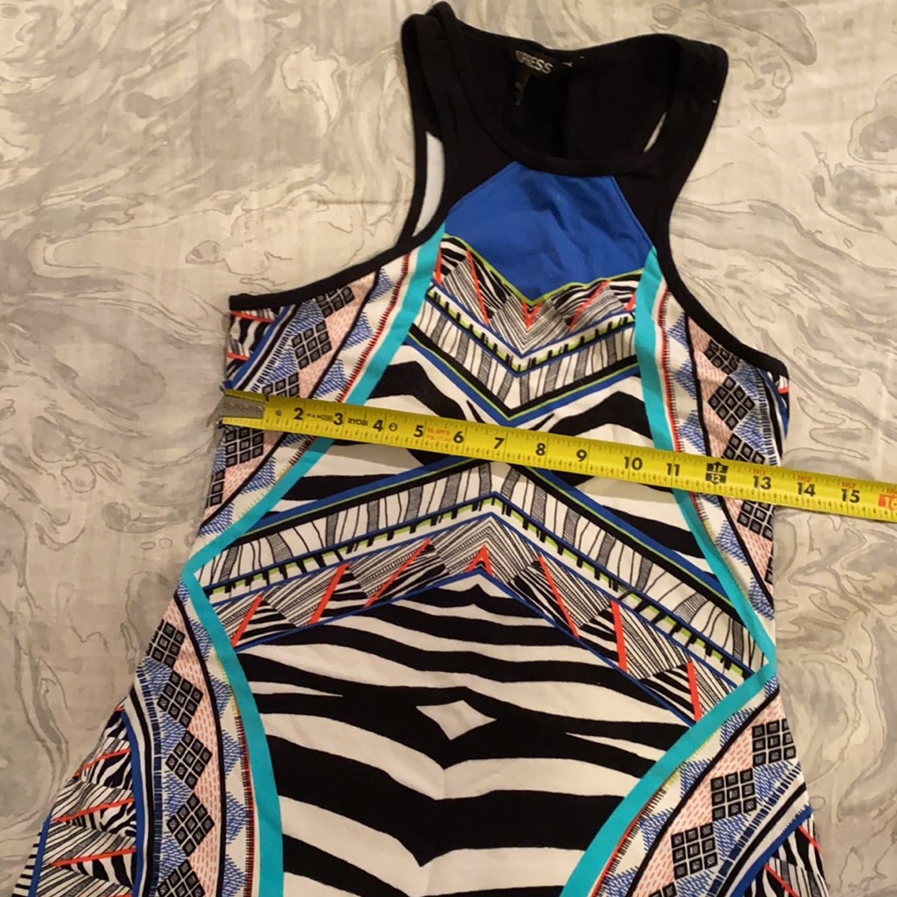 Express tribal animal print colorful dress - Picture 6 of 10